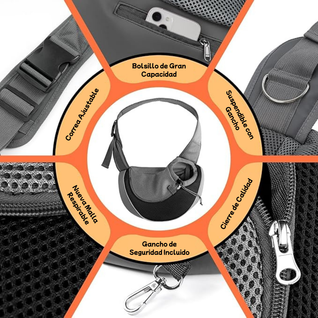 Bolso Cargador Canguro Mascotas
