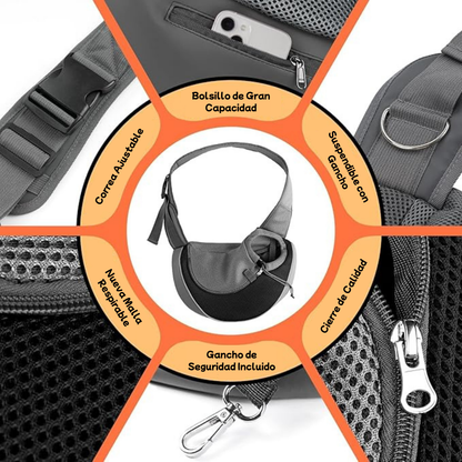 Bolso Cargador Canguro Mascotas
