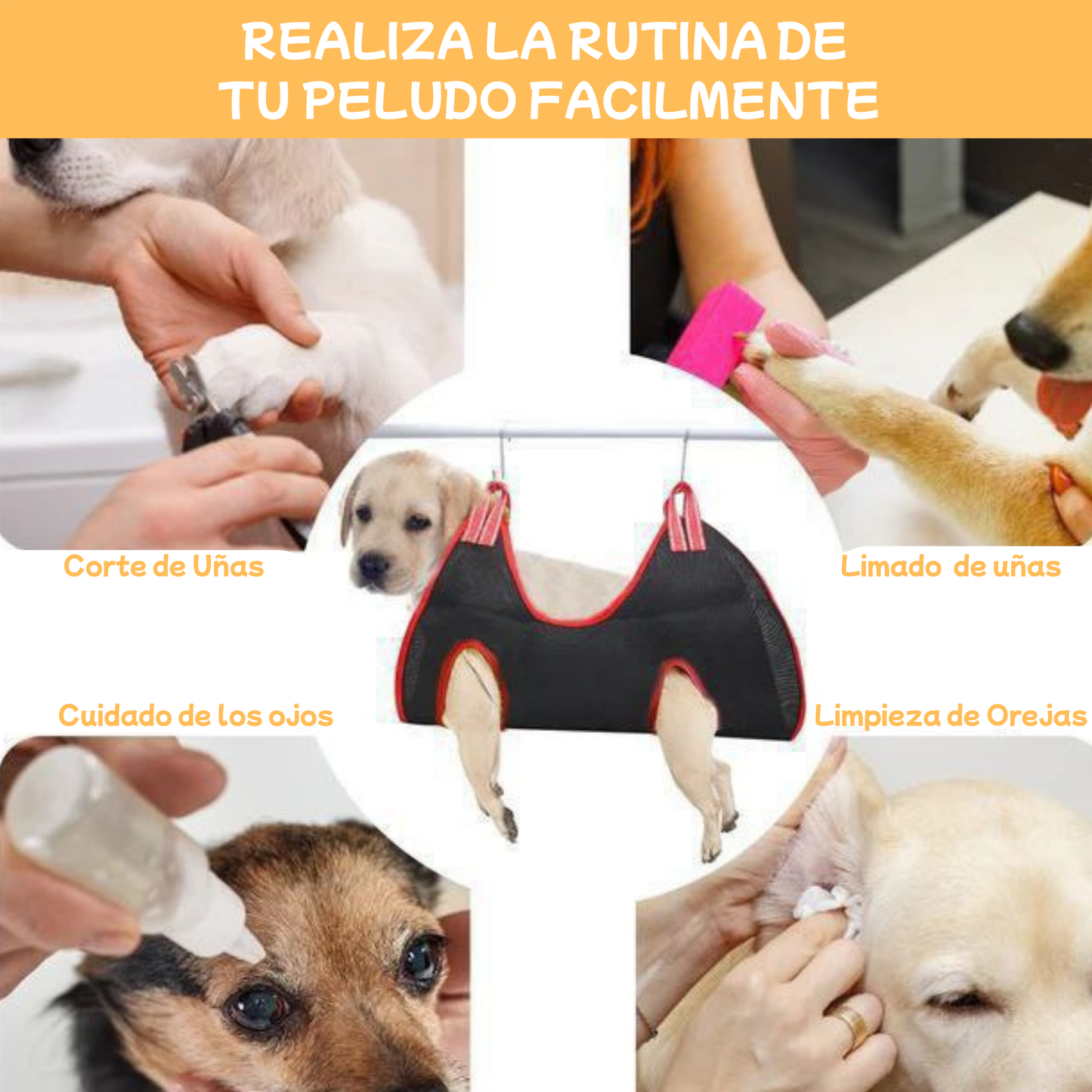 Hamaca Colgante para Aseo de Mascotas