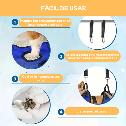 Hamaca Colgante para Aseo de Mascotas