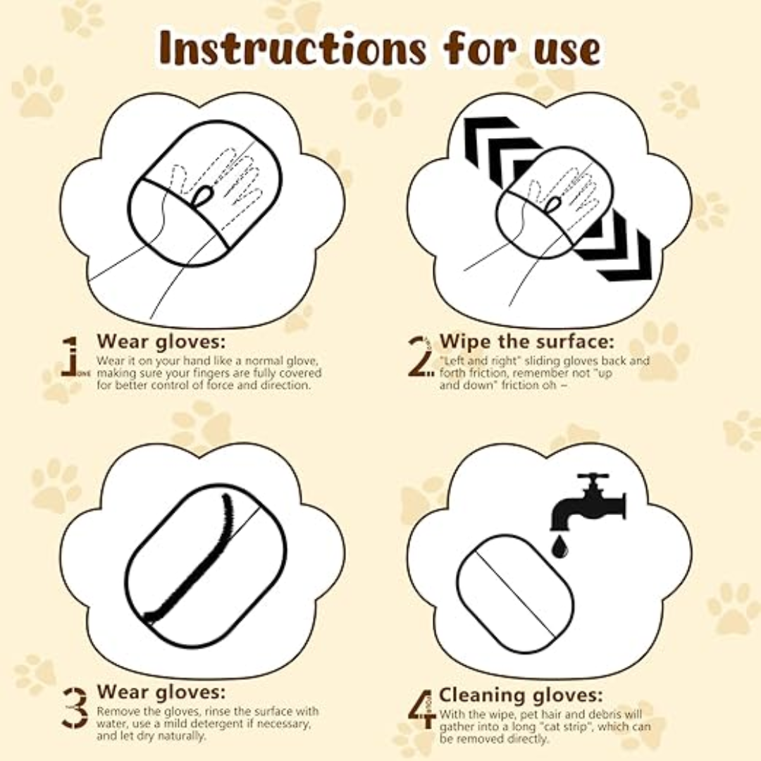 Pet Hair Removal Gloves