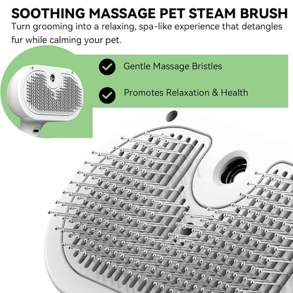 Pet Steam Brush 3-in-1 — Gentle Mist Comb for Easy Grooming & Less Shedding