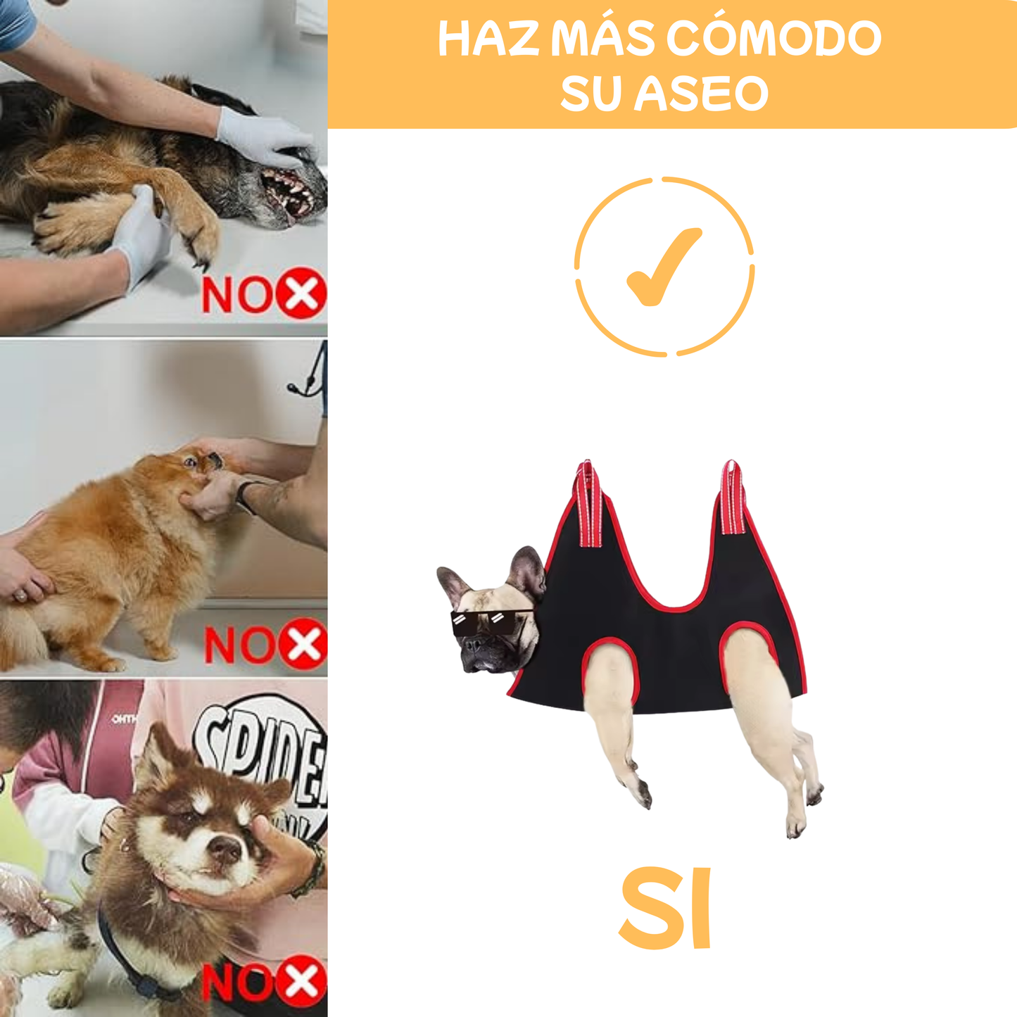 Hamaca Colgante para Aseo de Mascotas
