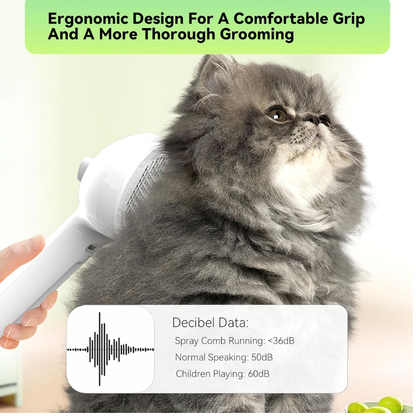 Pet Steam Brush 3-in-1 — Gentle Mist Comb for Easy Grooming & Less Shedding